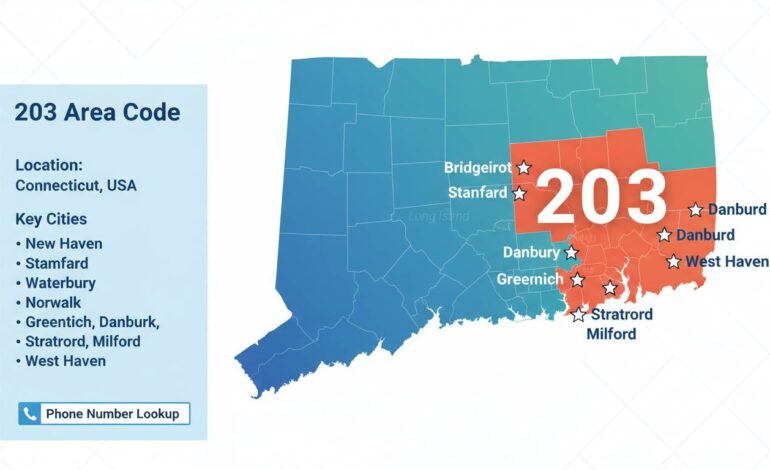 203 Area Code: Location, Cities, Map, and Phone Number Lookup