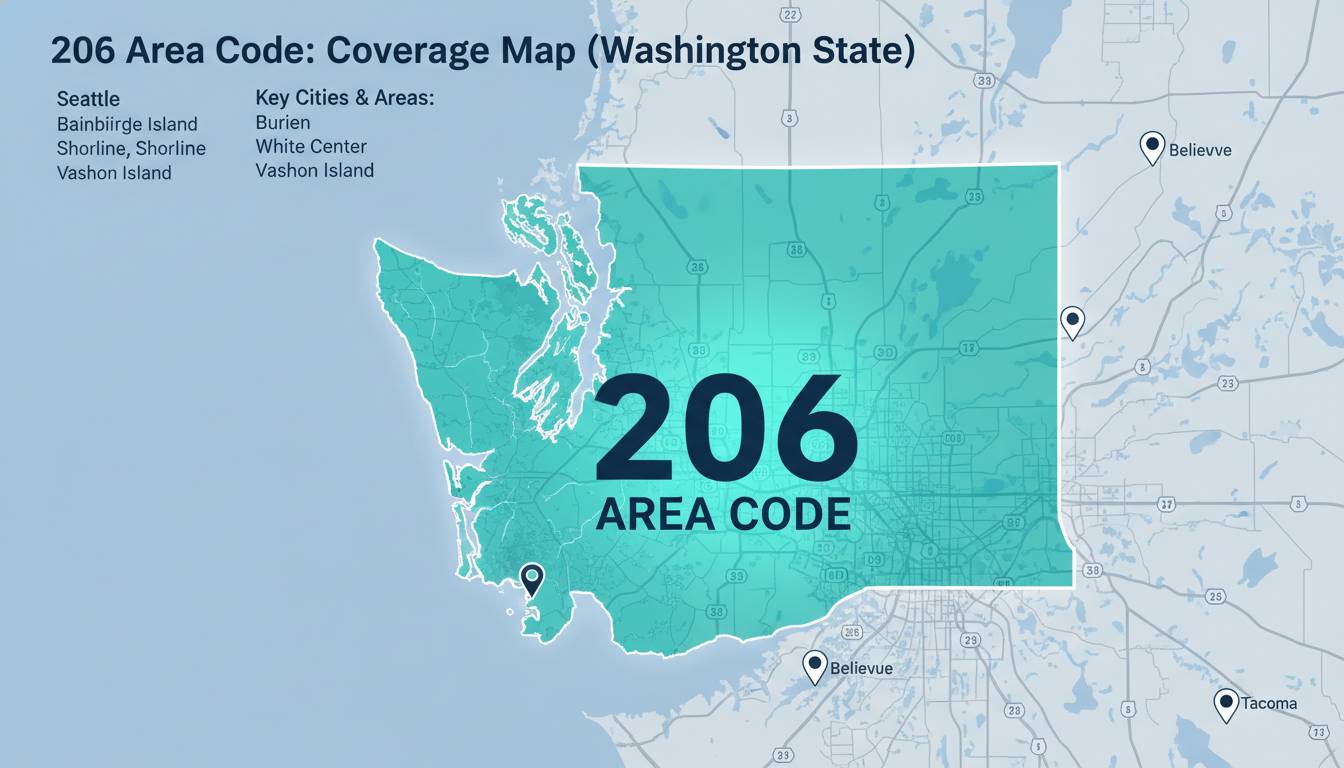 206 Area Code: Location, Map, History & Phone Numbers Explained