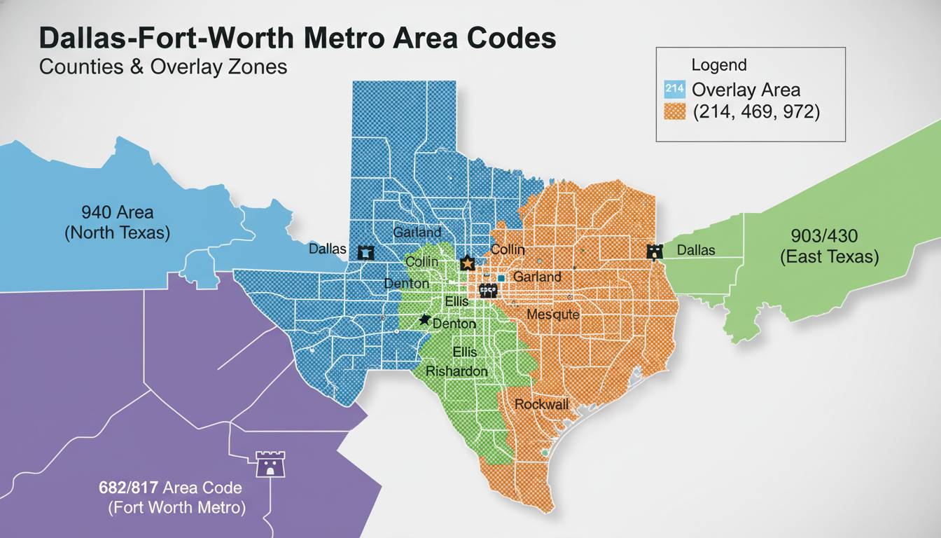 214 Area Code: Location, Map, Time Zone & Phone Lookup Guide