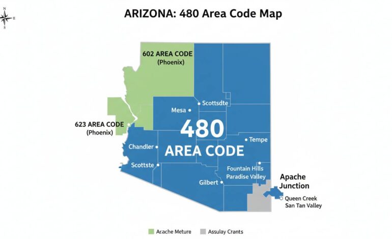 480 Area Code: Location, Map, Cities, and Phone Numbers