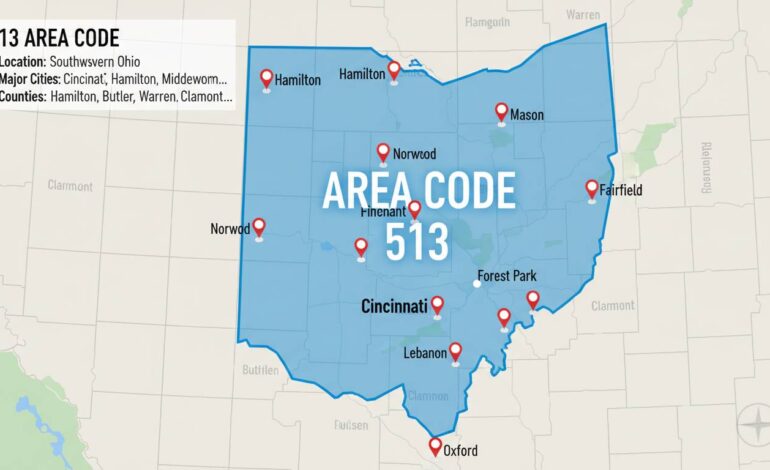 513 Area Code: Location, Map, Cities, and Who Uses It