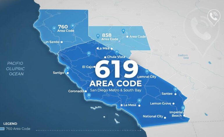 619 Area Code: Location, Map, Cities, and Phone Lookup Guide