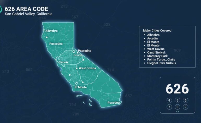 626 Area Code: Location, Cities, Map, and Phone Number Guide