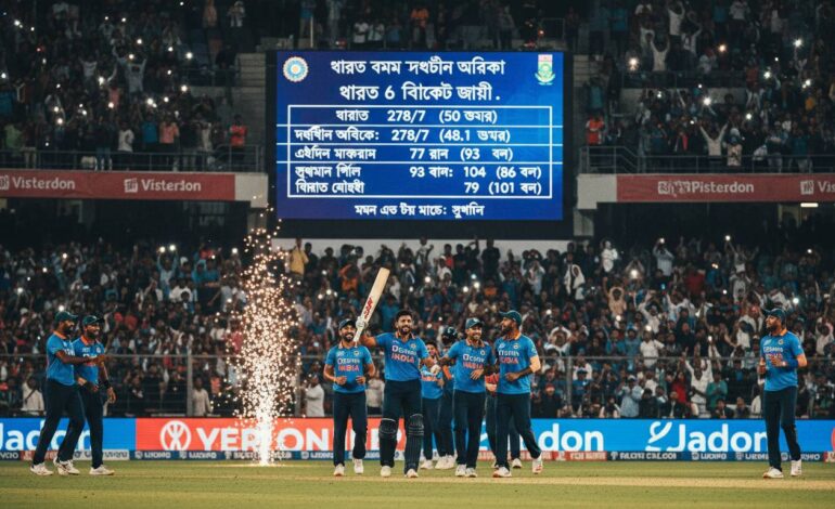 ভারত বনাম দক্ষিণ আফ্রিকা ম্যাচের স্কোরকার্ড | সবশেষ আপডেট