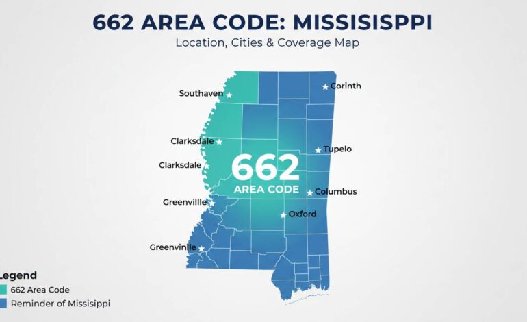662 Area Code: Location, Cities, Map & Who Uses It