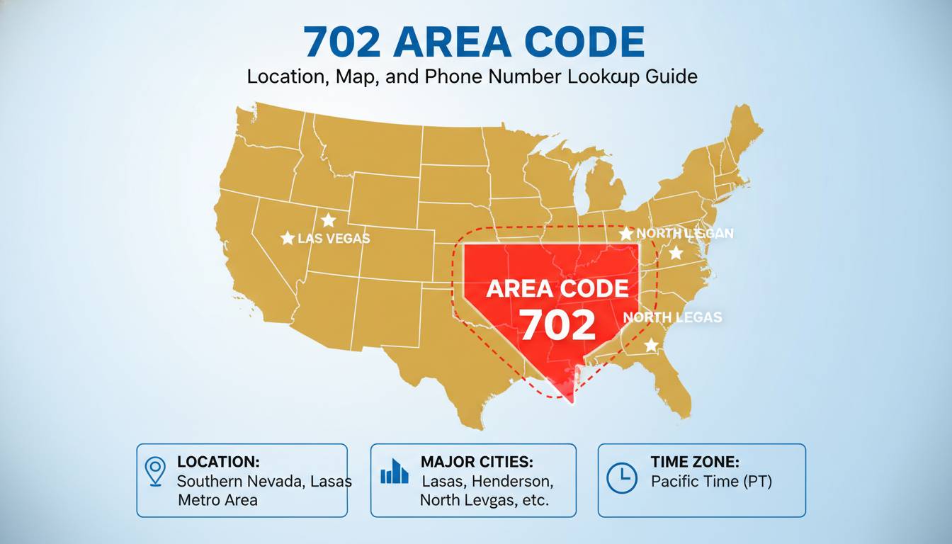 702 Area Code: Location, Map, and Phone Number Lookup Guide