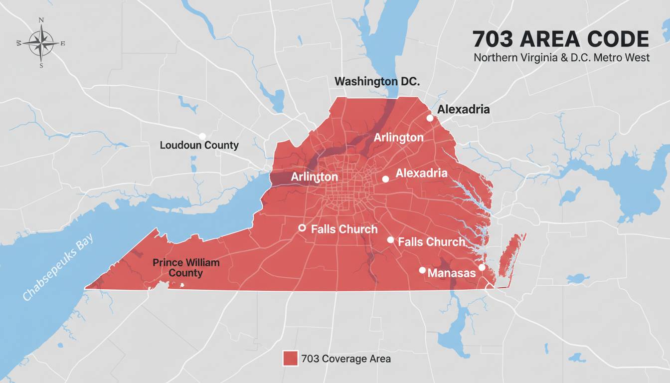 703 Area Code: Location, Map, Time Zone, and Phone Lookup Guide