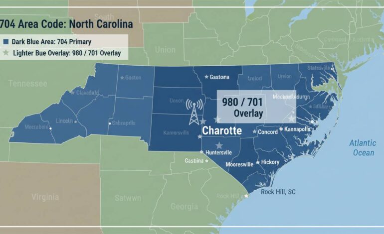 704 Area Code: Location, Cities, Map & Phone Number Lookup