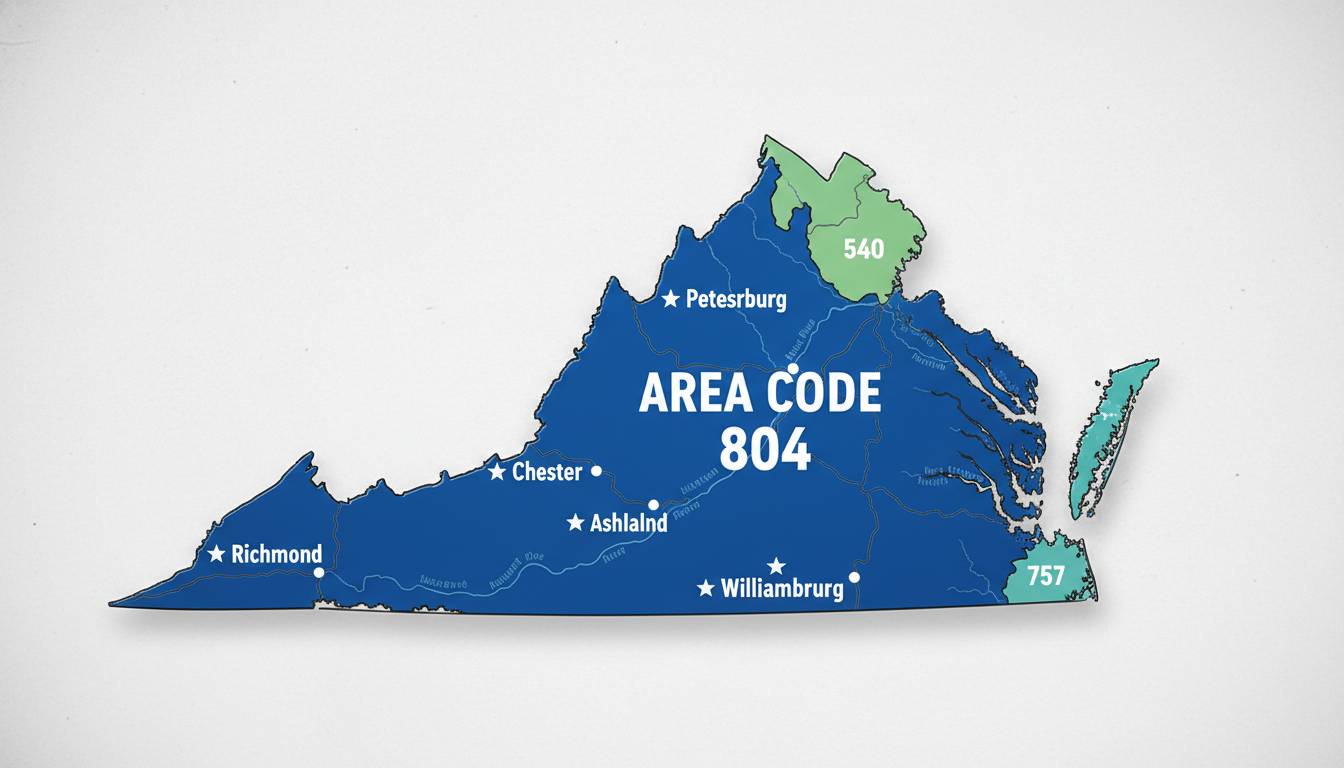 804 Area Code: Location, Map, Cities, and Phone Number Lookup