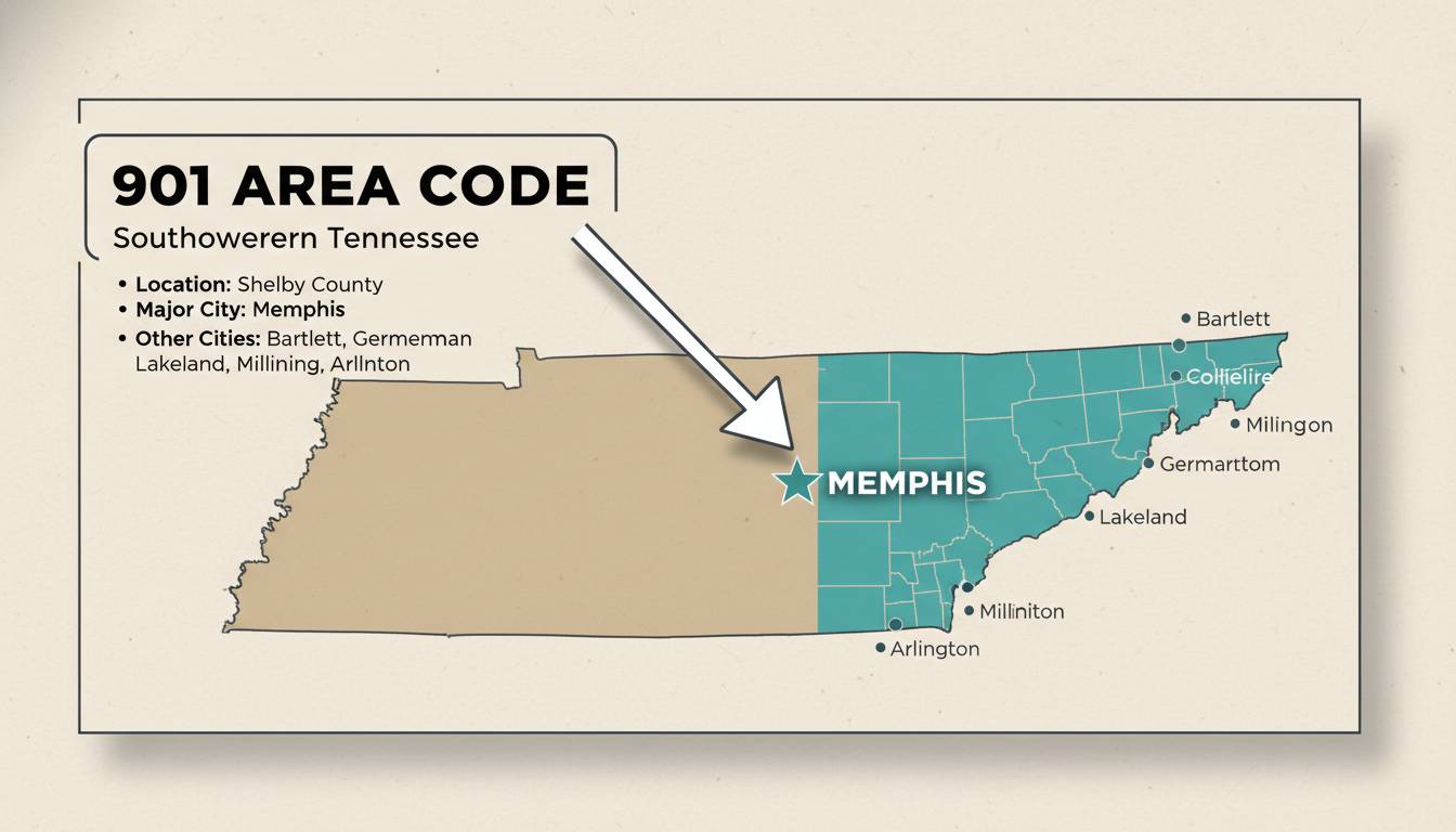901 Area Code: Location, Map, Cities, and Phone Number Lookup