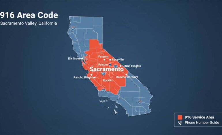 916 Area Code: Location, Cities, Map & Phone Number Guide