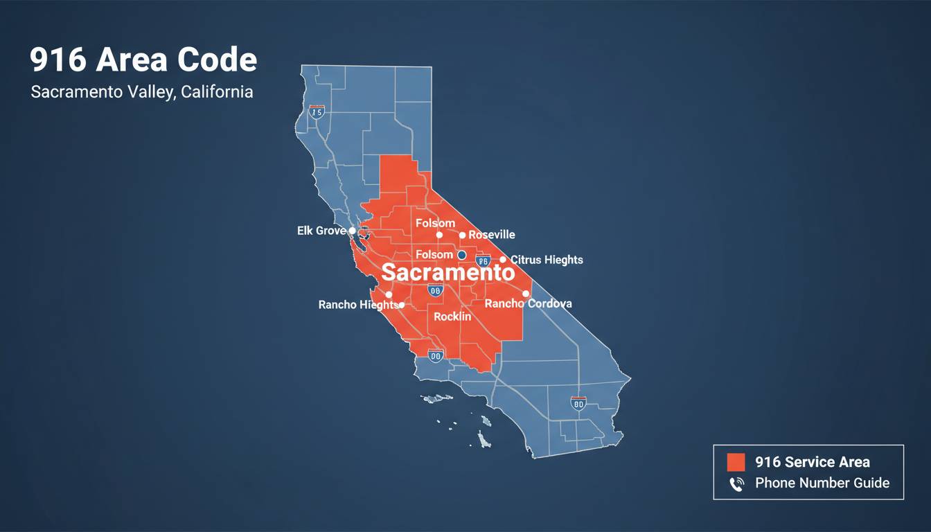 916 Area Code: Location, Cities, Map & Phone Number Guide
