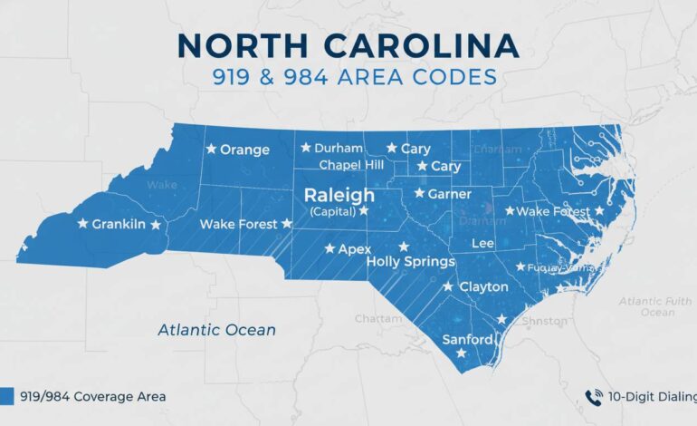 919 Area Code: Location, Cities, Map & Phone Number Guide