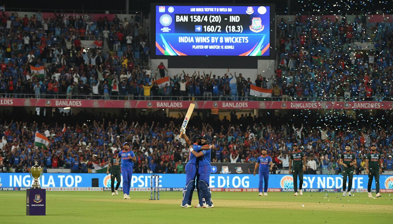 Ban vs Ind Live Score: India vs Bangladesh Cricket Match