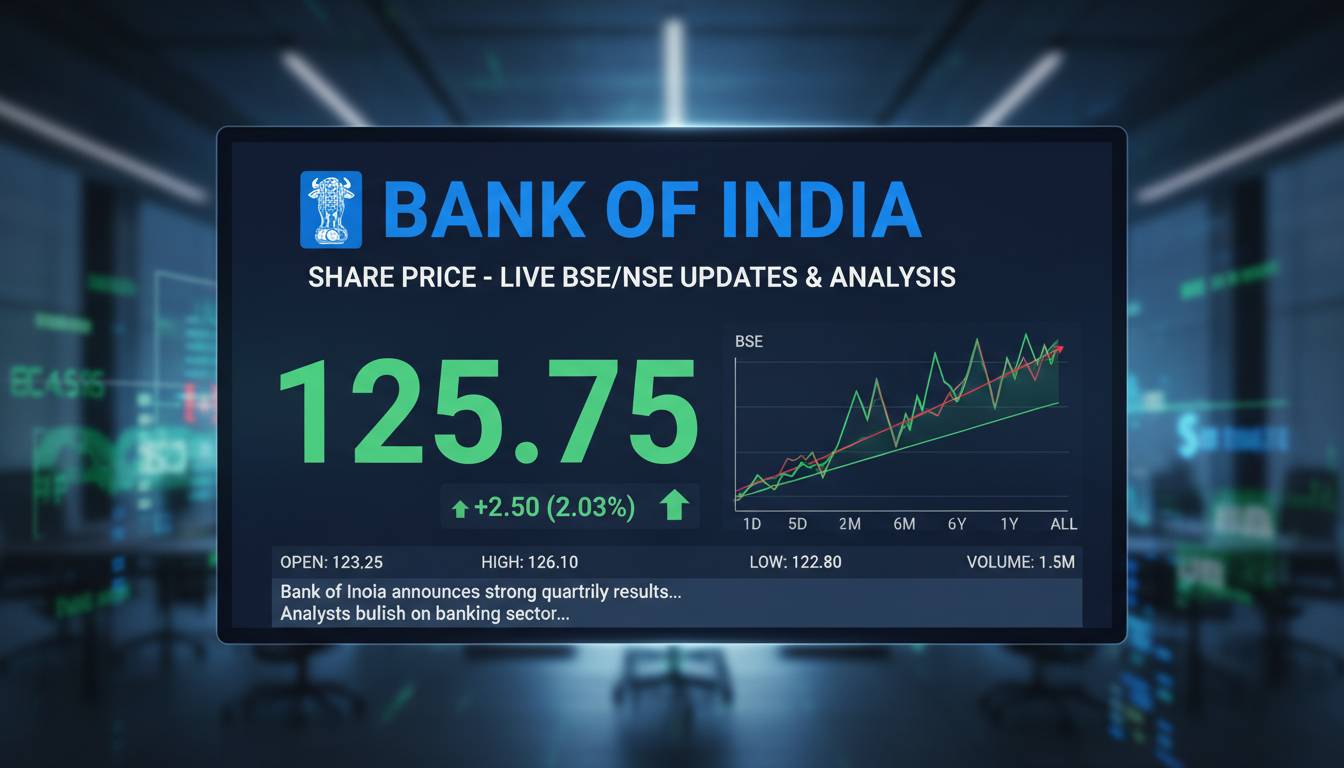 Bank of India Share Price - Live BSE/NSE Updates & Analysis
