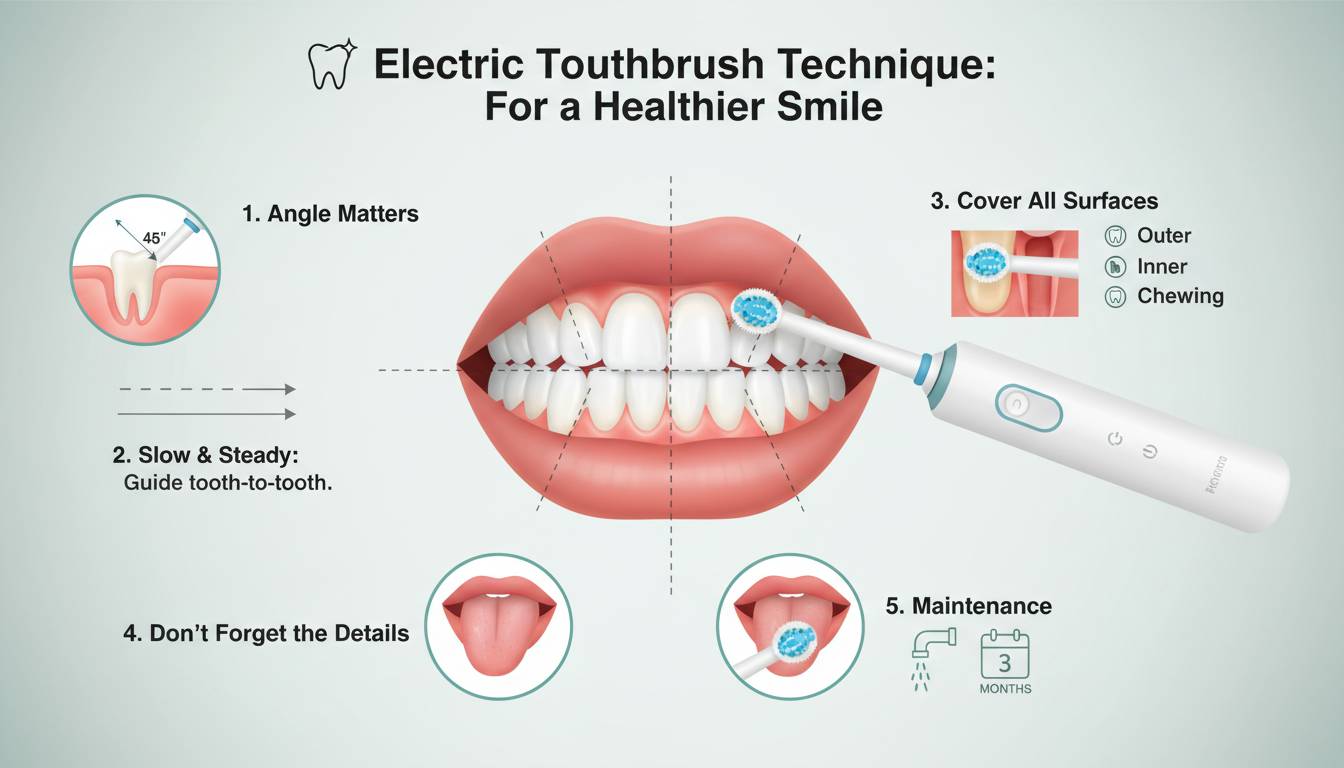 Best Electric Toothbrushing Technique for a Cleaner, Healthier Smile