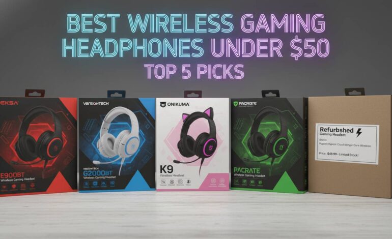 Best Wireless Gaming Headphones Under $50 – Top 5 Picks