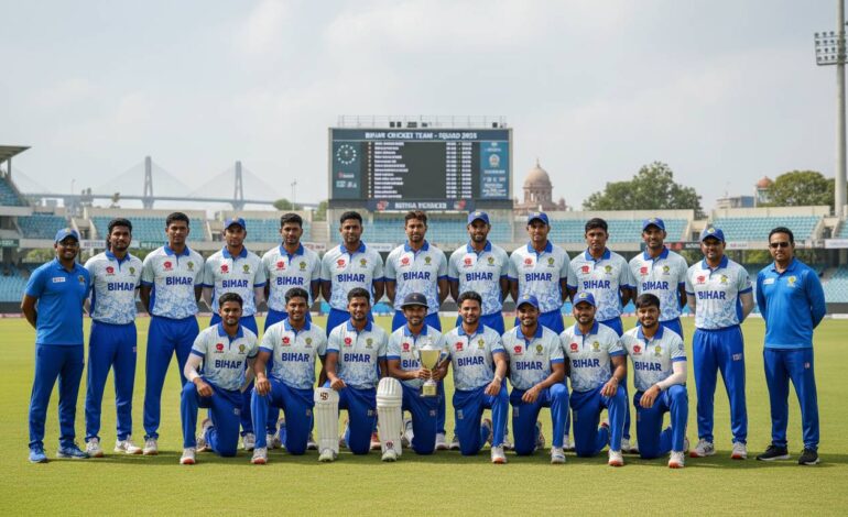 Bihar Cricket Team Players 2025 – Full Squad List & Stats