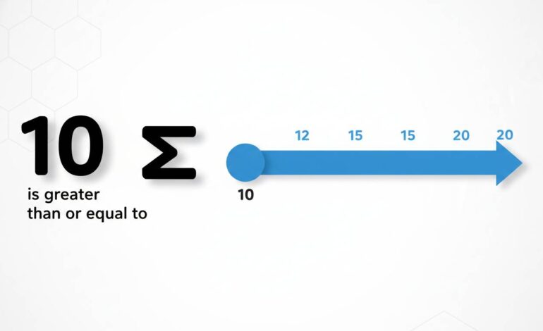 Greater Than or Equal To Symbol: Meaning, Uses, and Examples