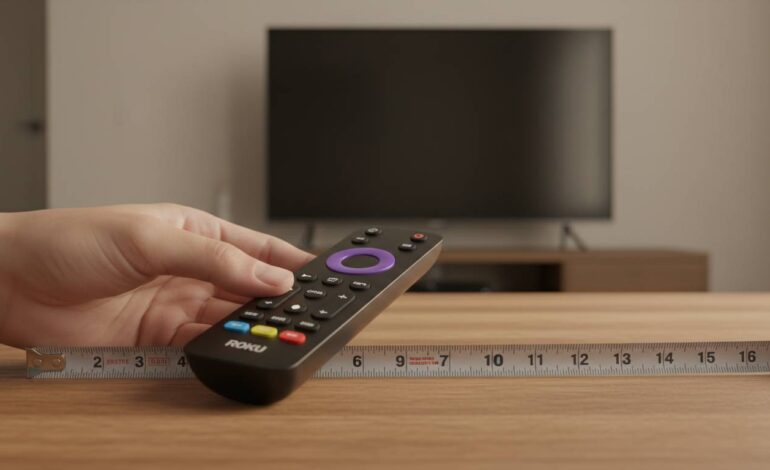 how big is a roku remote