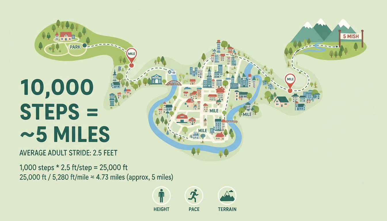 How Many Miles Is 10,000 Steps? Walking Distance Explained