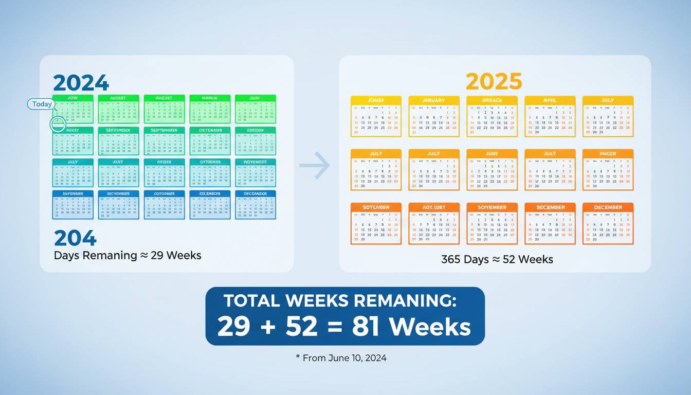 how many weeks are left in 2025
