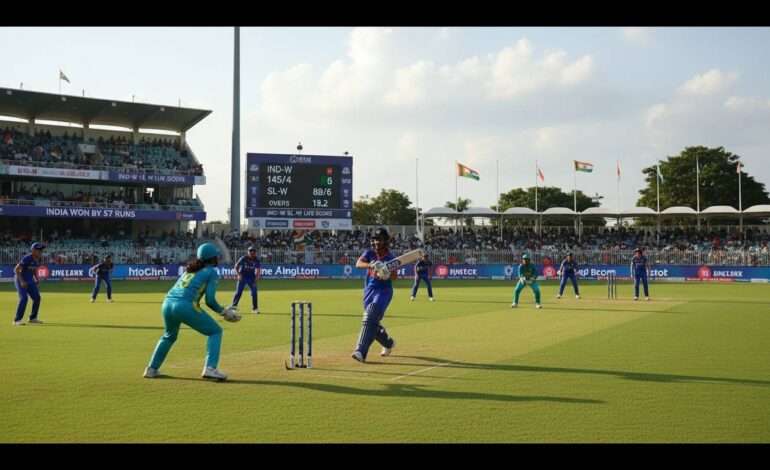 IND-W vs SL-W Live Score: Complete Match Coverage & Updates