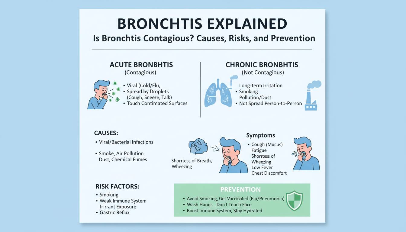 Is Bronchitis Contagious? Causes, Risks, and Prevention Explained