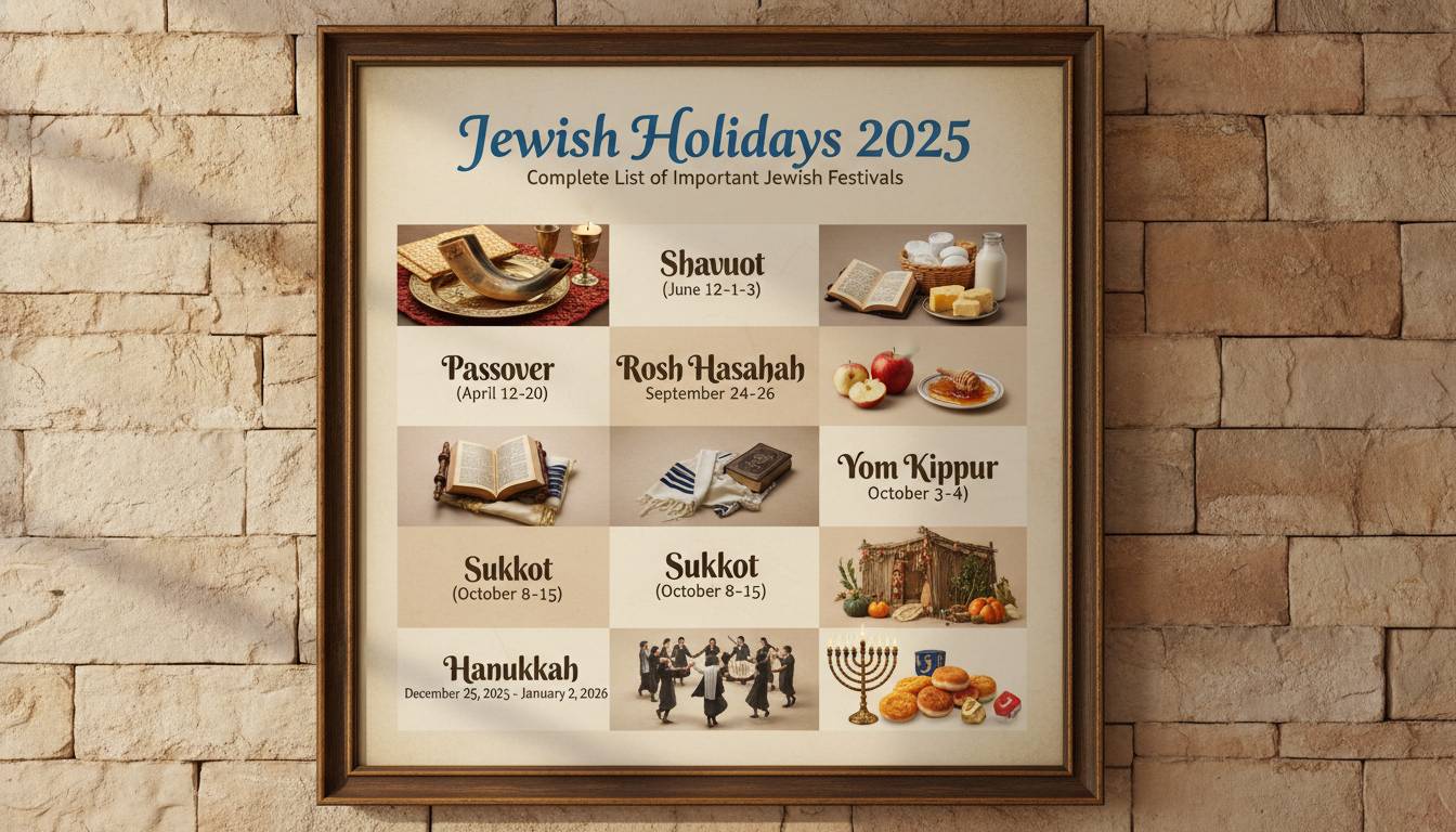 Jewish Holidays 2025: Complete List of Important Jewish Festivals