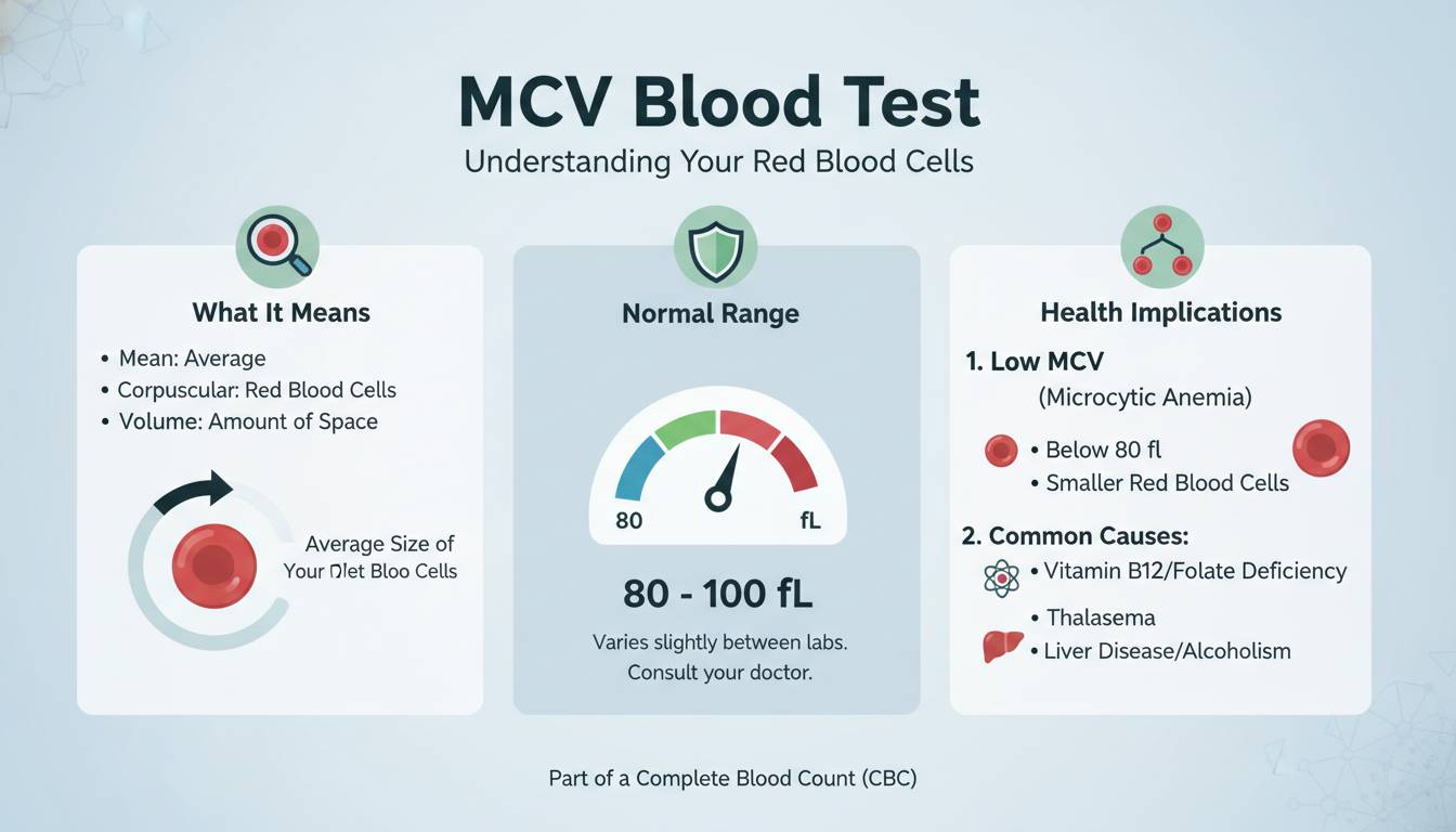 MCV Blood Test: What It Means, Normal Range, and Health Implications