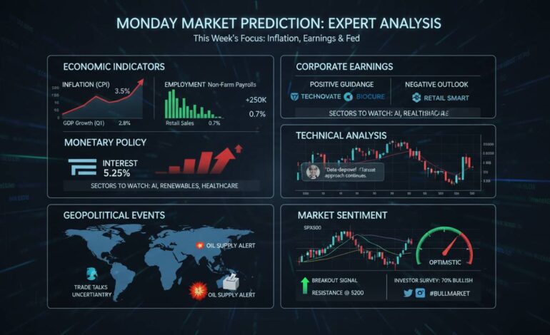 Monday Market Prediction: Expert Analysis for This Week