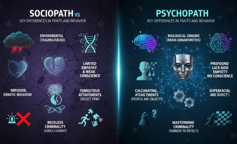Sociopath vs Psychopath: Key Differences in Traits and Behavior