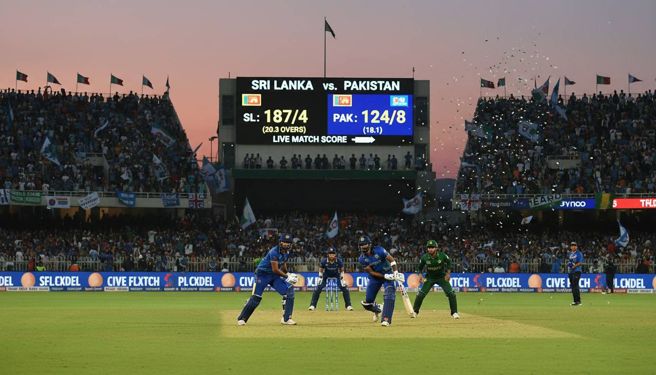 Sri Lanka vs Pakistan Cricket: Live Match Score &