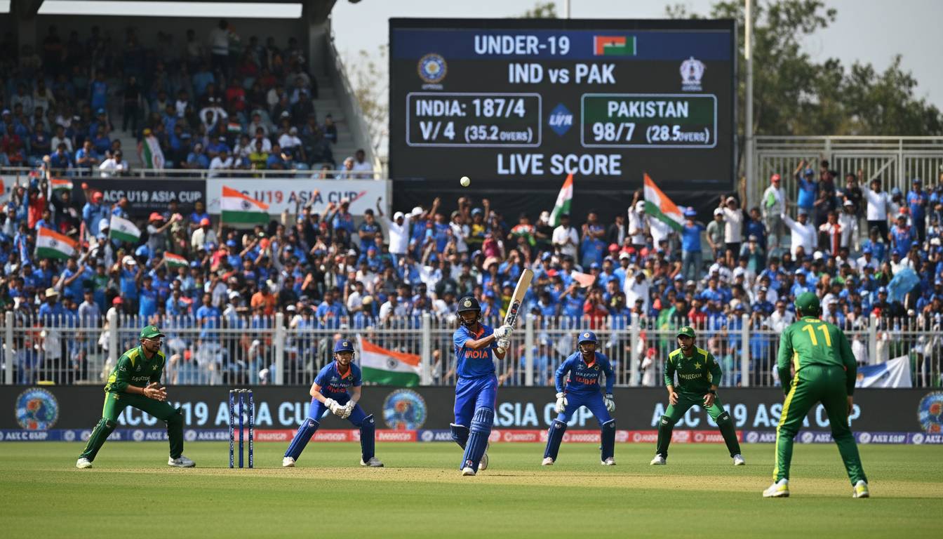 Under-19 IND vs PAK Live Score - Cricket Match Today