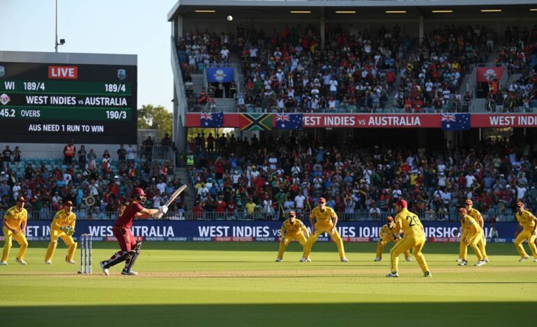 WI vs AUS Live Score: West Indies vs Australia Cricket Match Live