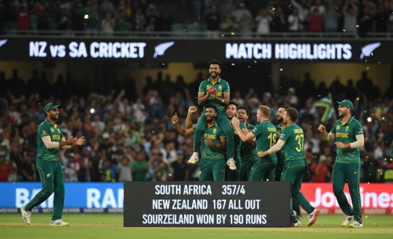 NZ vs SA Cricket: Live Score, Match Highlights & Results